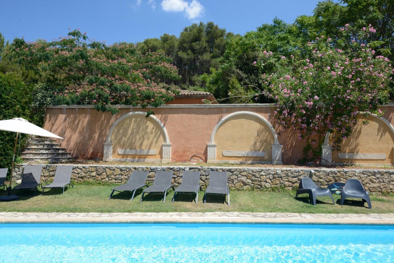 Le Pool House - Private Jacuzzi - Mas Des Sous Bois Hotell Ventabren Exteriör bild